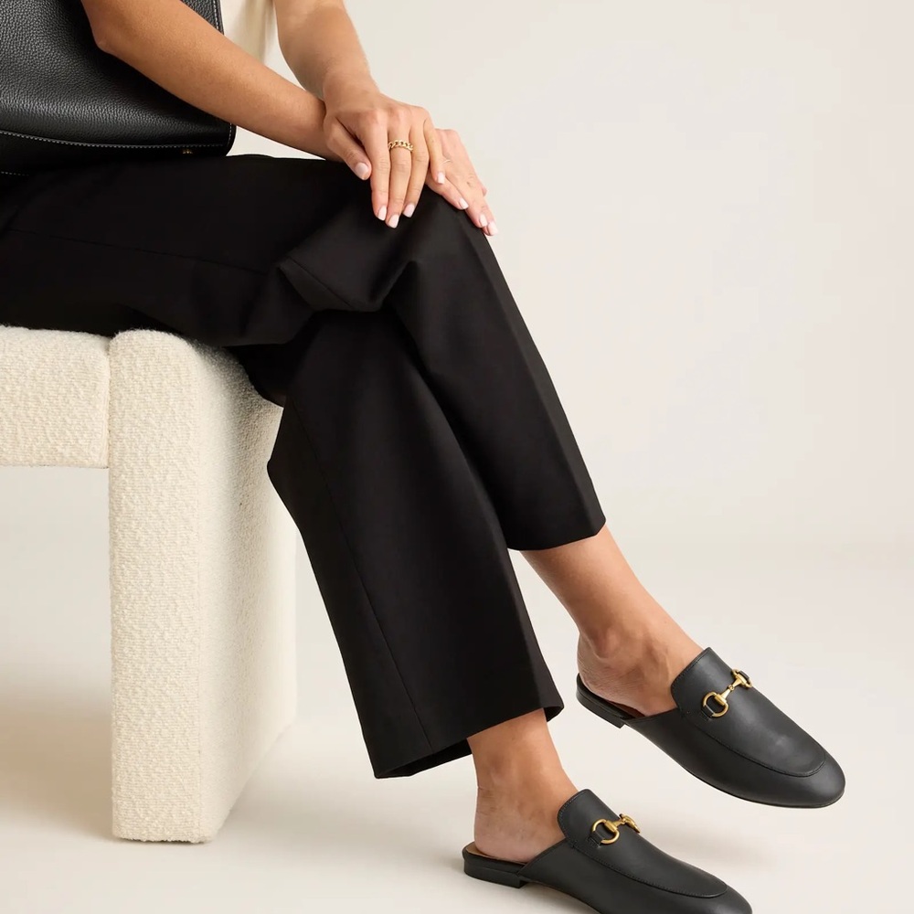 Quince NWT Italian Leather Horsebit Loafer Mule - Picture 5 of 6